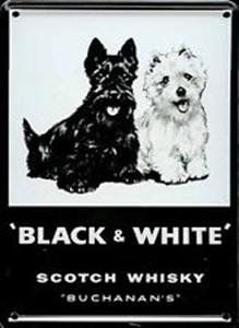 Metallskylt, Black & White, 30 x 20 cm, pris 100:- inkl frakt, (ord. pris 125 kronor)